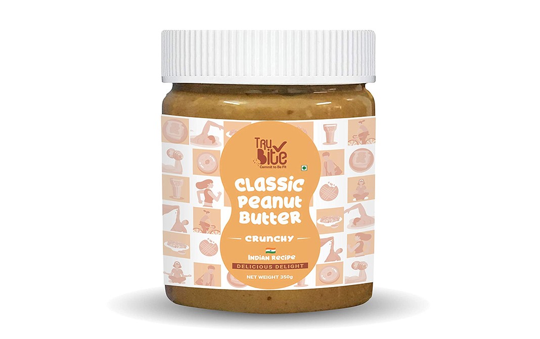 Trubite Classic Peanut Butter Crunchy  Plastic Jar  350 grams